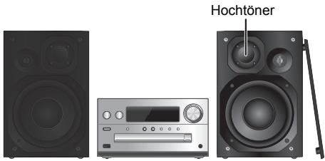 PANASONIC SC-PMX74EG - Aufstellung der Lautsprecher - 1