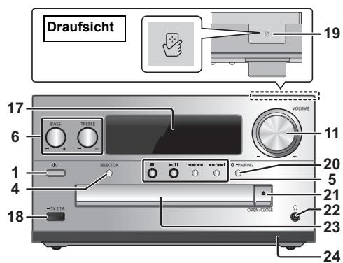 PANASONIC SC-PMX74EG - Liste der Bedienelemente - 2
