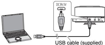 PANASONIC SC-RB5E - Charging the battery - 1