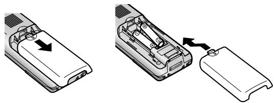 PANASONIC VL-WD613EX - Batterijen installeren - 1