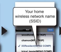 PANASONIC AIRPLAY - Enter your home wireless network details - 8