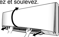 PANASONIC CU2Z50TBE - Retirez le panneau avant - 1