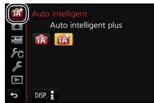 PANASONIC DMC-GX80 - Commuter entre le mode auto plus intelligent et le mode auto intelligent - 1