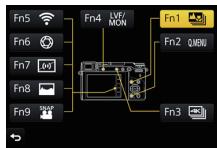 PANASONIC DMC-GX80 - Attribution des fonctions fréquemment utilisées aux touches (touches fonction) - 1