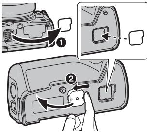 PANASONIC DMW-BGG1PP - Mounting on and removing from the digital camera - 1
