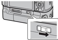 PANASONIC DMW-BGG1PP - Turn the operation ON/OFF switch on the battery grip to [ON]. - 1