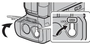 PANASONIC DMW-BGG1PP - Inserimento/Rimozione della batteria - 1