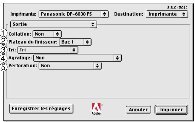 PANASONIC DP 1520P - Menu de Output - 1