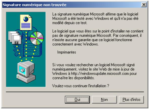 PANASONIC DP 1520P - Connexion avec un Câble USB (Windows 2000) - 1