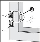 PANASONIC KX-HN6011JT - Example 1: installation sur le côté gauche d'une fenêtre - 3