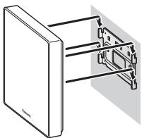 PANASONIC KX-HNK101EX1 - Installation des Tastenfelds an der Montagehalterung - 1