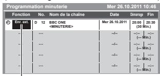 PANASONIC N2QAYB000752 - Sélectionnez la fonction ([Enr. ext.] ou [Rappel]) - 1