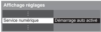PANASONIC N2QAYB000752 - Sélectionnez [Service numérique] et réglez sur [Démarrage auto activé] - 1