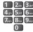 PANASONIC N2QAYB000752 - Tableau des caractères pour les touches numériques - 2