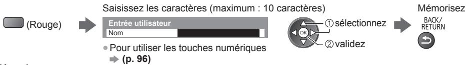 PANASONIC N2QAYB000752 - Pendant que le curseur se trouve dans le champ des Favoris pour éditer - 3