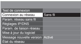 PANASONIC N2QAYB000752 - Sélectionnez [Connexion au réseau] et réglez sur [Sans fil] - 1