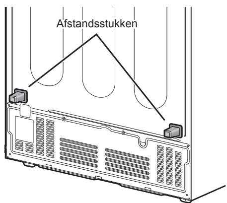 PANASONIC NR-BS53VX3 - Installeren van de afstandsstukken - 2