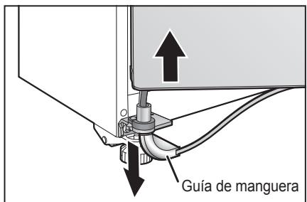 PANASONIC NR-BS53VX3 - Quite la guía de la manguera y bajo quite la puerta. - 2