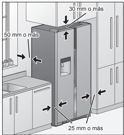 PANASONIC NR-BS53VX3 - Deje espacio para que se disipe el calor - 1