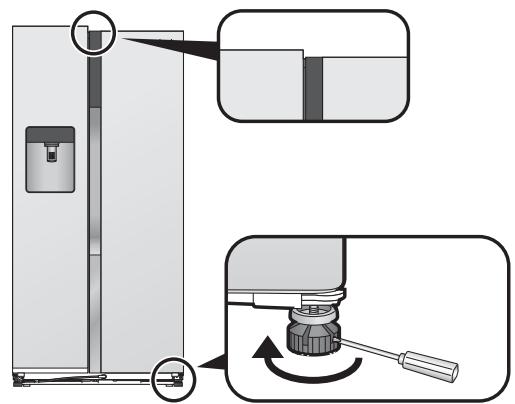 PANASONIC NR-BS53VX3 - Si la puerta derecha está por debajo de la puerta izquierda - 2
