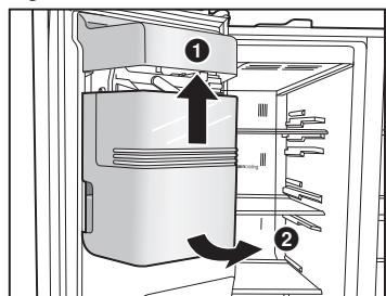 PANASONIC NR-BS53VX3 - Als het ijsvak Niet juist kan worden geinstalleerd - 1