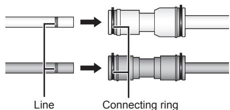 PANASONIC NR-BS53VX3 - Reconnecting the water supply hoses - 1