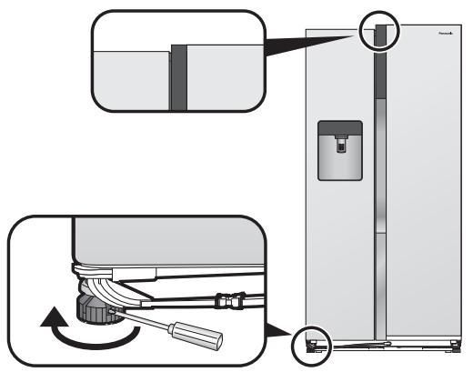 PANASONIC NR-BS53VX3 - Als de rechter deur lager hangt dan de linker - 1