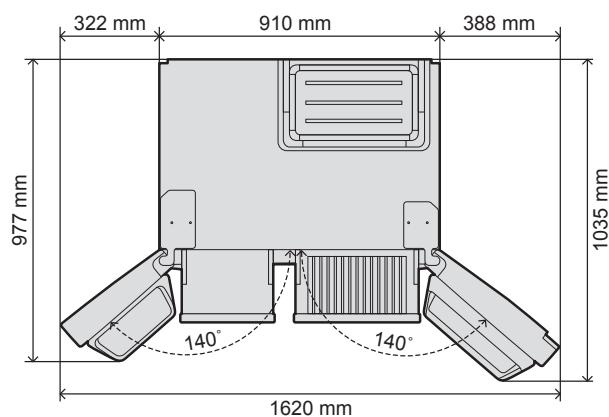 PANASONIC NR-BS53VX3 - Installieren der Abstandhalter - 4