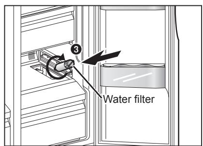 PANASONIC NR-BS53VX3 - Installing the water filter - 2