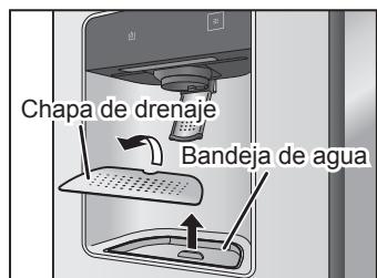 PANASONIC NR-BS53VX3 - Chapa de trenaje del dispensador de hielo/agua y bandeja de agua - 7