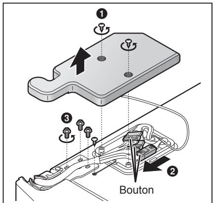 PANASONIC NR-BS53VX3 - Otez le guide tuyau et deposez la porte. - 1