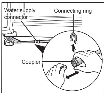 PANASONIC NR-BS53VX3 - Reconnecting the water supply hoses - 3