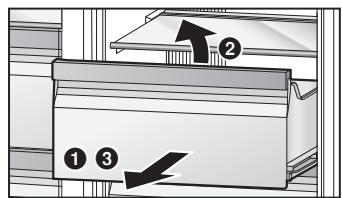PANASONIC NR-BS53VX3 - Égoutoir et bac de récapération d'eau du distributeur eau/glace - 2