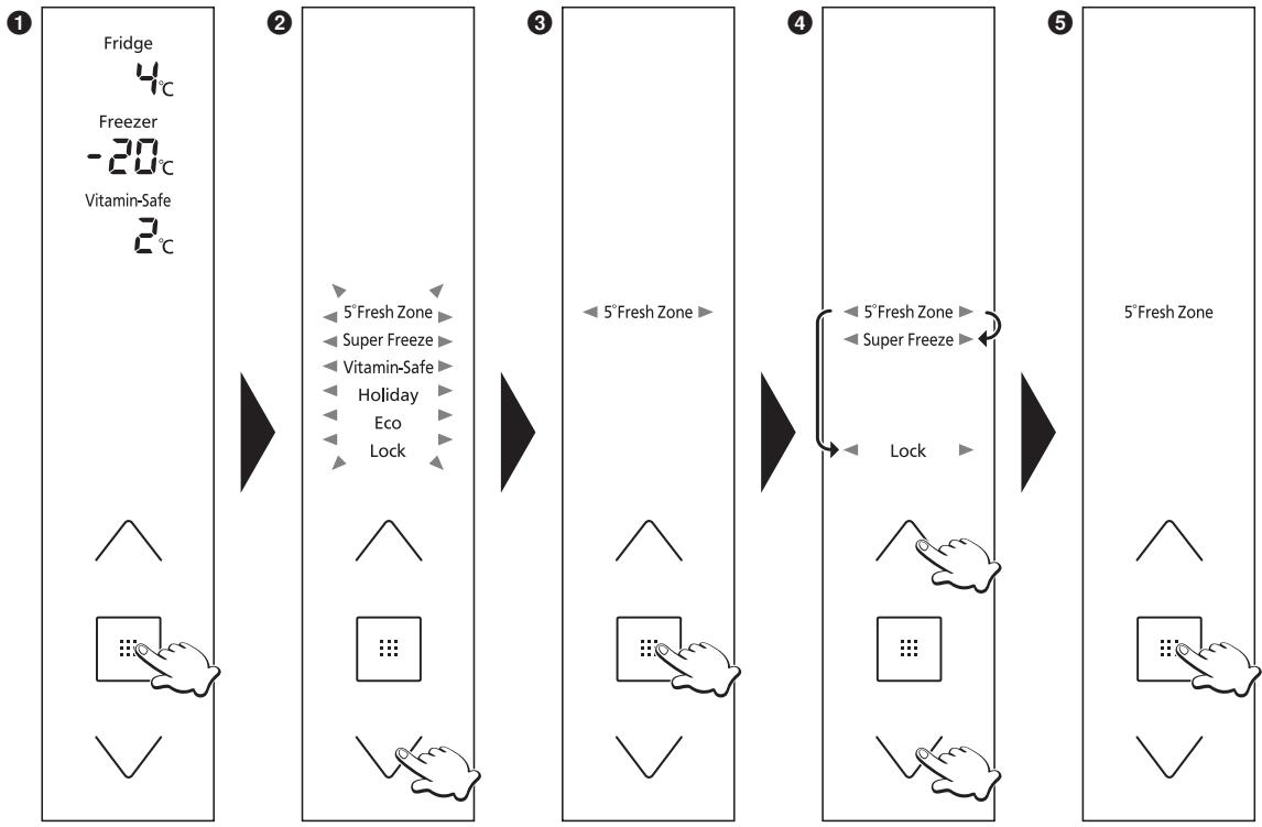 PANASONIC NR-BS53VX3 - Gebruik van de handige extra functies - 1