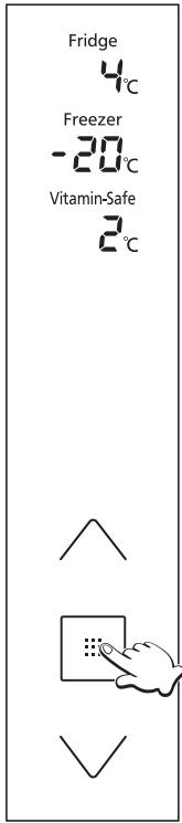 PANASONIC NR-BS53VX3 - Einstellen der Temperatur - 1