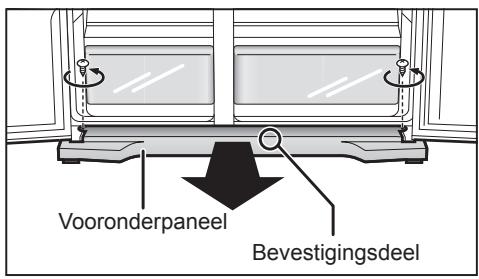 PANASONIC NR-BS53VX3 - Verwijderen van het vooronderpaneel - 1