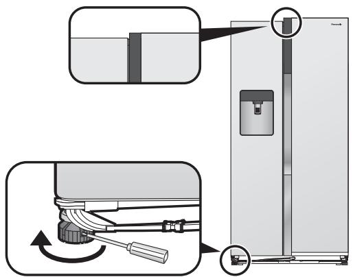 PANASONIC NR-BS53VX3 - Si la puerta derecha está por debajo de la puerta izquierda - 1