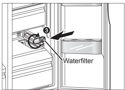 PANASONIC NR-BS53VX3 - Installeren van het waterfilter - 2