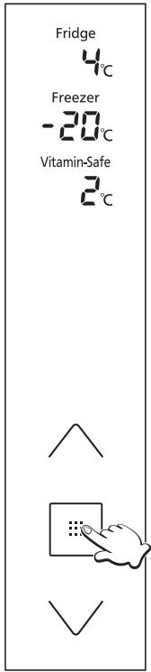 PANASONIC NR-BS53VX3 - Setting the temperature - 1