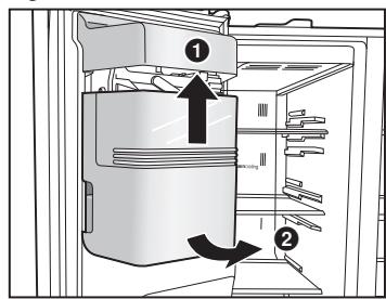 PANASONIC NR-BS53VX3 - Se non è possibile montare correttamente la cassetta porta ghiaccio - 1
