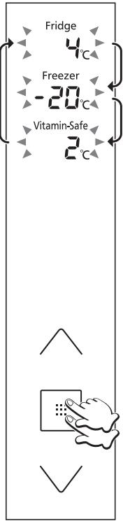 PANASONIC NR-BS53VX3 - Ajuste de la temperatura - 4