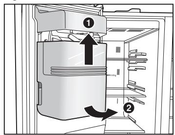 PANASONIC NR-BS53VX3 - Cuando no se pueda colocar correctamente el compartmentimiento para el hielo - 1