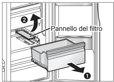 PANASONIC NR-BS53VX3 - Sostituzione del filtro - 1