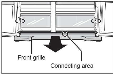 PANASONIC NR-BS53VX3 - Reconnecting the water supply hoses - 2
