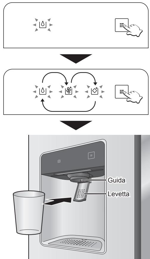 PANASONIC NR-BS53VX3 - Uso del dispenser di ghiaccio/acqua - 1