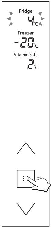 PANASONIC NR-BS53VX3 - Setting the temperature - 3