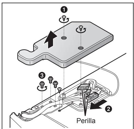 PANASONIC NR-BS53VX3 - Quite la guía de la manguera y bajo quite la puerta. - 1