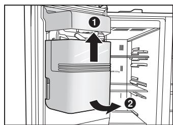 PANASONIC NR-BS53VX3 - Chapa de trenaje del dispensador de hielo/agua y bandeja de agua - 6