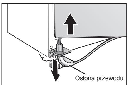 PANASONIC NR-BS53VX3 - Zdejmij oslone przewodu i zdejmij drzwi. - 2