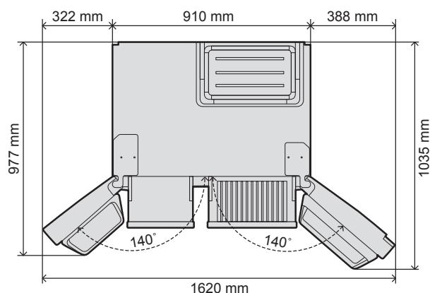 PANASONIC NR-BS53VX3 - Instalacja podkliadek dystansowych - 4
